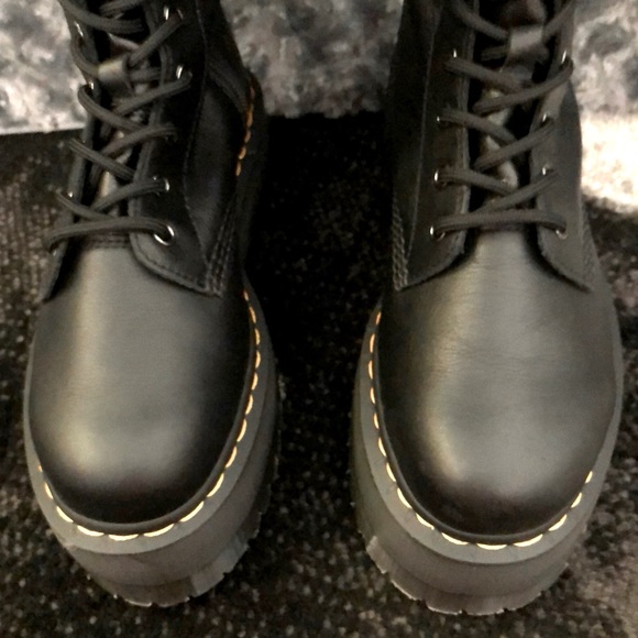 NIB Dr. Martens Rare Azreya Leather28-Eye Platform OTK Lace Up Boots US 8 UK 6 - Picture 5 of 16